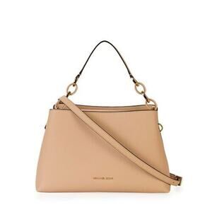 MICHAEL KORS Leather PORTIA Small Satchel Crossbody Tote 35S7GPAL1L Dusty Rose